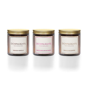 Amber Glow Candle Trio
