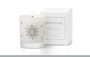 Christmas Soy Candles Silver Pine