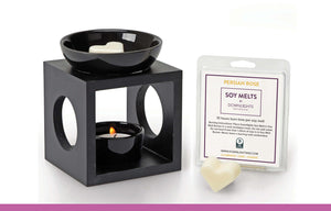 Heart Soy Melts and Burner Persian Rose